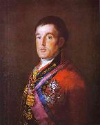 Francisco Jose de Goya Portrait of the Duke of Wellington. Sweden oil painting artist